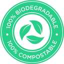 Ultrasac 13 Gallon 0.85 MIL Clear Compostable Trash Bags - 24" x 33" - Pack of 30