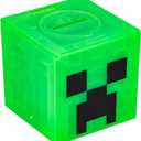Paladone Minecraft Creeper Maze Safe, Complete The Maze to Unlock Money, Fun Minecraft Block Collectible Toy and Piggy Bank for Kids, Comes with Decorative Stickers