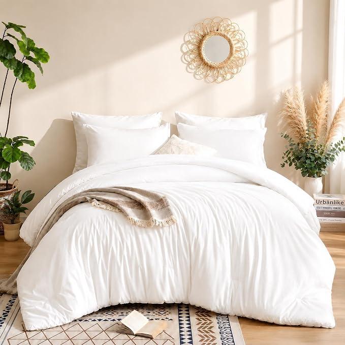 White comforter set standard Full
