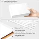 White Shipping Boxes Medium 10x8x2 Inches, 40 Pack Corrugated Cardboard Mailer Boxes for Packaging Small Business Mailing Gift
