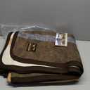 Natural Alpaca & Sheep Wool Blanket  Twin Size  Heavyweight Warmth, Thick, Breathable, Natural Texture & Scent, 63 x 84 Inches, 4.2 lbs  Made in Peru (Earth Tones)