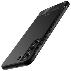JETech Slim Fit Case for Samsung Galaxy S22 5G 6.1-Inch, Thin Phone Cover with Shock-Absorption and Carbon Fiber Design (Black)