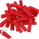 FUNSUEI 600 PCS Tile Leveling Wedges, Reusable Wedges, DIY Leveling System Wedges for Tile and Stone Installation, Fits 1/8, 1/16, 1/32 Inch Spacers, Red