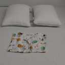 Babebay Toddler Pillow,13 x 18 Kid Pillows for Sleeping, Machine Washable Kids Pillow with Soft Cotton Pillowcase, Perfect for Travel, Toddlers Cot (Animal Letters)