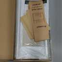 Forbena Bathroom Organizer Countertop, Counter Organizer for Bathroom Decor, Wooden Sink Shelf for Vanity Storage, Makeup Tray for Perfume Skincare Bedroom Kitchen Corner (2 Tier, White and Gold)