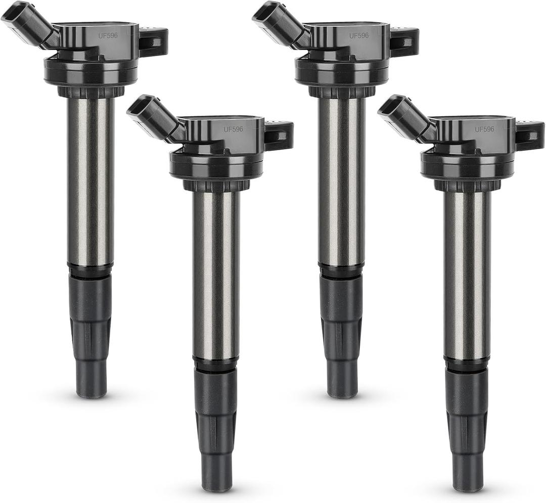 4PCS UF596 Ignition Coil Pack For TOYOTA 09-18 Corolla,09-14 Matrix,10-15 Prius,12-17 Prius V,18-19 C-HR/11-17 Lexus CT200h/08-14 Scion xD,2016 iM/09-10 Pontiac Vibe Replaces# UF619 C1714 GN10341