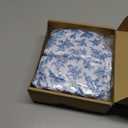 Mindsoft 2 Pcs 32''x43'' Blue Floral Highboy Spandex Cocktail Table Cover Fitted Stretch Cocktail Tablecloth Blue & White Porcelain Spandex High Top Table Cover for Wedding Birthday Graduation Party