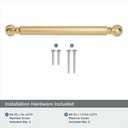 Khtumeware 10-Pack Champagne Bronze Heavy-Duty Solid Cabinet Pulls, 6 Inch (152mm) Hole Center, Satin Brass Drawer Pulls, Cabinet Hardware, Suitable for Kitchen Cabinets, Bathrooms and Dressers