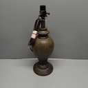 Clayre & Eef Lampenvoet Tafellamp in Brown MDF.