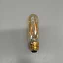 Feit Electric Vintage Exposed Filament Amber Glass LED T10 with E26 Base Light Bulb, 40W Equiv, 300 Lumen, 2100K Soft White, Dimmable, 15,000-Hour Lifetime, Energy-Saving Decorative Bulb, T10/VG/LED