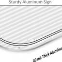 Premium Reflective Metal Number Signs 20 - Aluminum 12" X 12" Parking Spot Numbered Signs Outdoor, Large, for Floor, Dock, Court, Aisle, Field, No Fade, Rust-free, Weather-Resistant