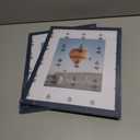 2 x 11x14 Picture Frame with 8x10 Mat Navy Blue, Display 8x10 with Mat or 11x14 Without Mat, Wood 11 by 14 Photo Frame, 11 x 14 Frame for Wall Hanging Display, Navy Blue