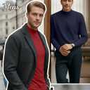 10 Pack Mens Big and Tall Mock Turtleneck Shirts Basic Tops Multipack (XXXL)