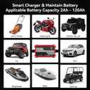 Foval Automatic Trickle Battery Charger 12V 1000mA Smart Battery Charger (1A)