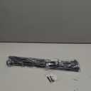 Curtain Rods for Windows 32-48 inch, 5/8 inch Matte Black Curtain Rod with Brackets Adjustable by Splicing for Bedroom Kitchen Study Living Room