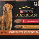 Purina Pro Plan Complete Essentials Wet Dog Food Chicken and Rice Entree and Beef and Rice Entree Variety Pack - (Pack of 12) 13 oz. Cans