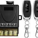 DieseRC 433Mhz Wireless Remote Control Switch AC 110V 120V 240V 220V 30A Relay Receiver with 2 Transmitters for Light Water Pump Household Appliances Farm Irrigation and Electrical Equipment