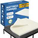Greaton, 3-Inch Copper-Infused Memory Foam Mattress Toppers, Cooling and Pressure Relieving with Airflow Design, King, Beige