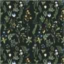 Removable Peel and Stick Wallpaper Boho 17.5 x 118 in Floral for Bedroom Bathroom Easy Peel Off Stick on Wallpaper Contact Paper Renter Friendly Wall Paper (Dark)
