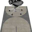Office Chair Mat for Hardwood Floor&Tile Floor,36"X 48" Heavy Duty Desk Chair Mat for Hard Floors,Under Desk Rug for Rolling Computer Chair,Anti Slip,Low Pile Carpet Floor-Geo Grey