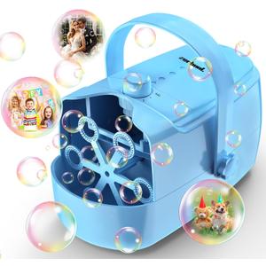 Bubble Machine Automatic Bubble Blower: Durable Bubble Maker 18000+ Big Bubbles Per Minute for Indoor Outdoor Wedding Birthday Party - Portable Bubble Machine for Kids Toddlers