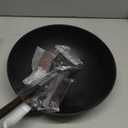 Carbon Steel Wok - Including Glass Cover and Silicone Spatula, 13-Inch Woks & Stir-Fry Pans for Induction, Electric, Gas Stoves