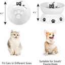 Vencer Cat/Small Dogs Slow Feeding Bowls, Raised Cat/Dog Food Bowl/Water Bowl,Elevated Cat Dog Dish,Pet Bowls for Cats or Small Dogs,VCB-004