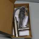 Brushed Nickel Bathroom Faucets Stainless Steel Single Handle Bathroom Sink Faucets 1 Hole or 3 Holes with Pop-up Drain for RV Vanity