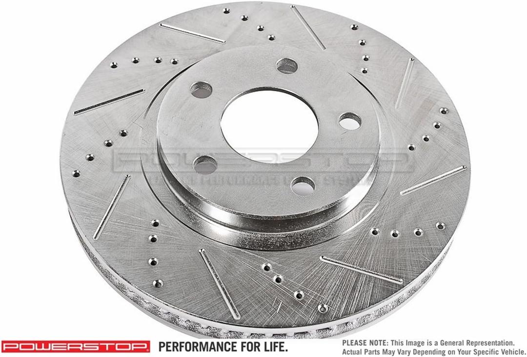 Power Stop JBR1167XR Power Stop Extreme Performance Drilled And Slotted Brake Rotors Rear Right Power Stop Extreme Performance Drilled And Slotted Brake Rotors