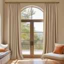 Oneach Heavy Duty Curtain Rods for Windows 66 to 120 Inch, 1 Inch Brass Gold Curtain Rod, Adjustable Length Rod with Metal Finials, Modern Decorative for Bedroom Kitchen Living Room (16 to 120 Inch)