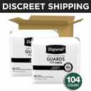 Depend Guards Incontinence Pads for Men, Maximum Absorbency, 104 Count (2 Packs of 52), Packaging May Vary