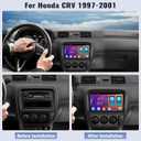Android Car Stereo for Honda CRV 1997 1998 1999 2000 2001 Manual AC 2G+64G with Carplay Android Auto Mirror Link 9 inch Touchscreen with GPS Navigation WiFi 26UI Bluetooth FM Backup Camera