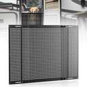 Premium Adjustable RV Entry Screen Door Grille, Adjusts from 22"- 31.5", Aluminum Alloy Protector Guard for RV, Camper - Black