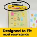 Post-it Super Sticky Easel Pad, 25 x 30 Inches, 30 Sheets/Pad, 4 Pads (561VAD4PK), Yellow Lined Premium Self Stick Flip Chart Paper, Super Sticking Power (561 VAD 4PK)