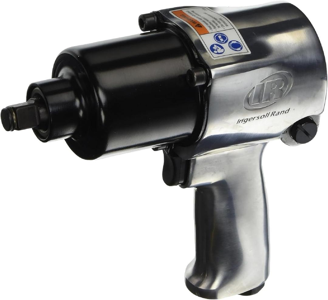Ingersoll Rand 231HA 1/2" Air Impact Wrench, Super Duty, 600 ft-lb Torque, Friction Ring Retainer, Pistol