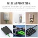 (2m - 2Pack) SC/APC to SC/APC Fiber Optic Internet Cable, Armored Single Mode Patch Cable, Fiber Optic Jumper Optical Patch Cord - SIMPLEX - 9/125um - OS1/OS2 Compatible, LSZH Black