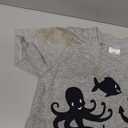 Funnymore Toddler Boy's Kids Summer Clothes,Short Sleeve T-Shirt and Shorts Outfit Set Grey Fish 3t