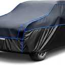 JOYTUTUS Hail Protector Car Cover for SUV (182-191 in), Thick EVA Padded Anti-Hail Cover, Waterproof All Weather Hail Protection Car Cover