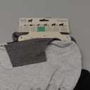 100% Organic Cotton Rocky - The Comfy Dog Hoodie Pet Coat for Small, Medium and Large Dogs, Heather Gray Color Block, Small