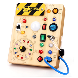 Grarain Busy Board for Toddlers - Montessori Educational Toy for 1-3 Year Old Boys & Girls | Travel-Friendly Sensory Learning Activity | Ideal for Kids with Autism(Clocks Busy Board)