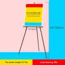 MEEDEN Easel Stand for Wedding Sign: Wood Tripod for Poster Board - Wooden Easel Standing for Display Welcome Picture, 1PC