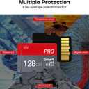 128GB Micro Memory Card Class 10 Memory Cards High Speed Mini TF Card with Adapter for Smartphones/Tablet/Drone/Game Console(2-Pack)