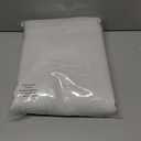 IGEMAEVE Greyish White Curtains 84 Inch Length 2 Panels Set, Light Filtering Curtains for Living Room 84 Inch Long, Grommet Energy Saving Semi Sheer Drapes for Bedroom Window(W52 x L84)