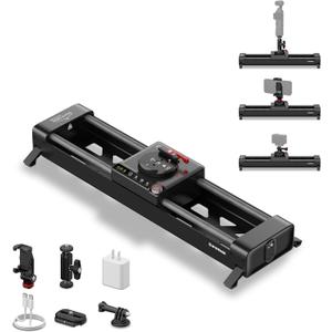 IFOOTAGE Pico Pro Motorized Slider Phone Gimbal Stabilizer 15.7" | 2-Axis Portable Phone Gimbal Stabilizer for iPhone Android Insta360 Action Cams DJI Pocket 3/4, Payload 3.3lb