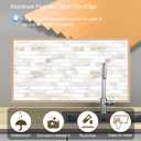 10-Pack 48 Inch Peel and Stick Aluminum Tile Trim, Decorative Kitchen Backsplash Trim Edge, Self Adhesive Tile Liner, Tile Edge Trim, Aluminum Corner Trim (Matte Gold (10 Pack x 48 inch))