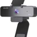 4K Webcam with AI Tracking & AI Framing, Autofocus, Gesture-Controlled 5X Zoom, Noise-Canceling Mic, USB Webcam for PC, Ideal for Streaming, Video Calls, Meetings, Gaming & Recording