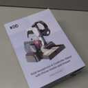 KDD Headphone Stand with USB A&C Charger Ports - RGB Controller Stand with Detachable Hooks - Rotatable Headset Hanger & Device Slot for Phones/Tablets - Drawer Storage Base for Gaming Desk Organizer