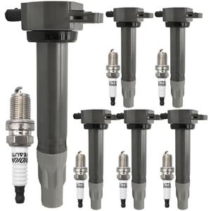 UF502 Ignition Coil Pack 4606869AA and Iridium Spark Plugs 7781 Set Of 12 Fit For Chrysler 300,Sebring,Town&Country,Pacifica 2006-2010&Dodge Charger,Nitro,Journey,Challenger,Magnum 2006-2011 3.5L 4.0L