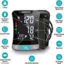 HealthSmart Digital Premium Blood Pressure Monitor with Automatic Upper Arm Cuff that Displays Blood Pressure, Pulse Rate and Irregular Heartbeat, Stores up to 120 Readings for 2 Users