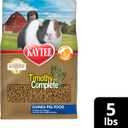 Kaytee Timothy Complete Guinea Pig Food, Made with Timothy Hay, High in Fiber, Supports Dental Health and Digestion, Long-lasting Vitamin C, 5 pounds
